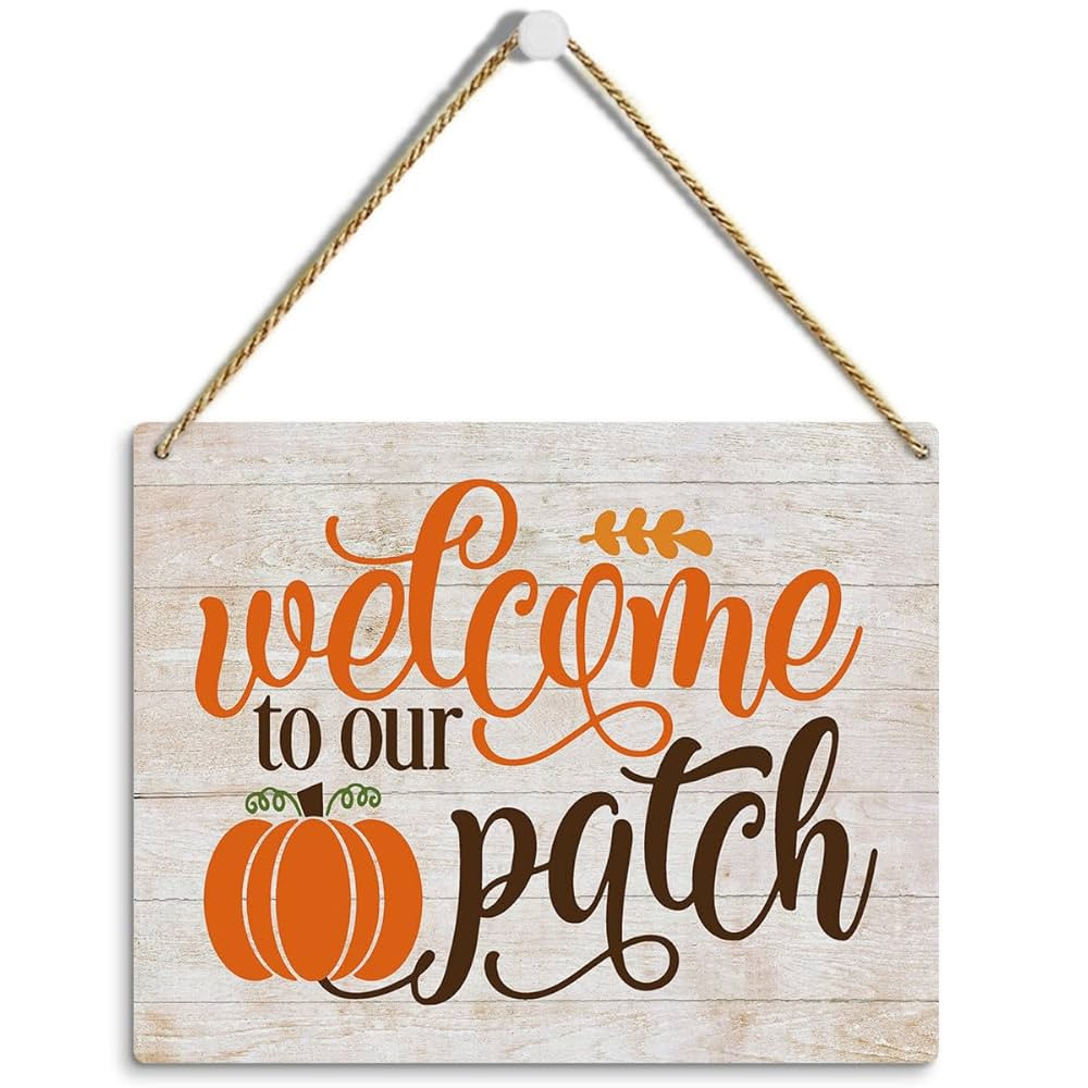 MIGUMUTU Rustic Farmhouse Fall Signs Door Wall Hanging Decor, Fall Room Home Decor, Pumpkin Decor... | Amazon (US)