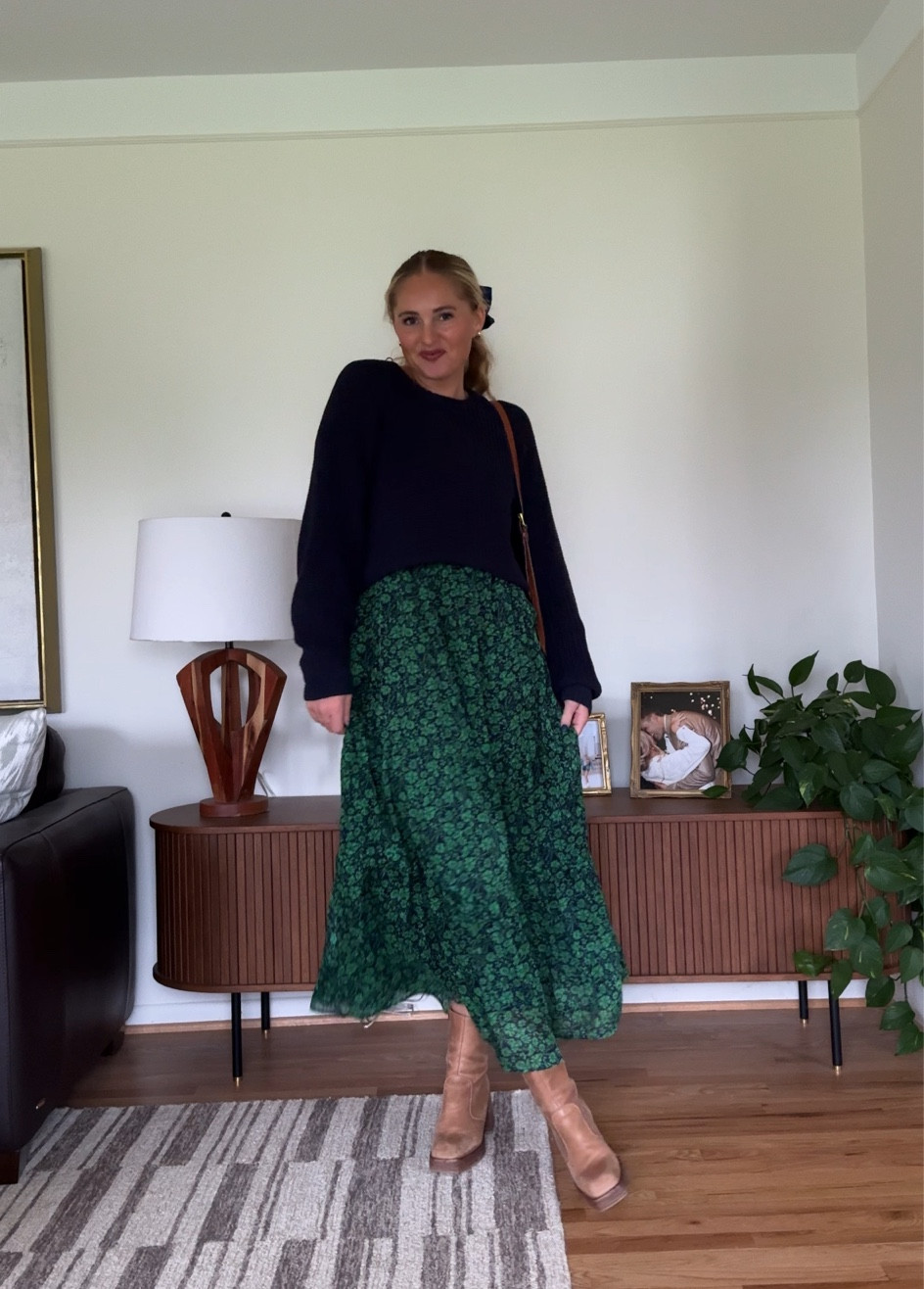 Thanksgiving Outfit Idea! Maxi dress with a sweater over it! 

#LTKSeasonal #LTKHoliday #LTKworkwear