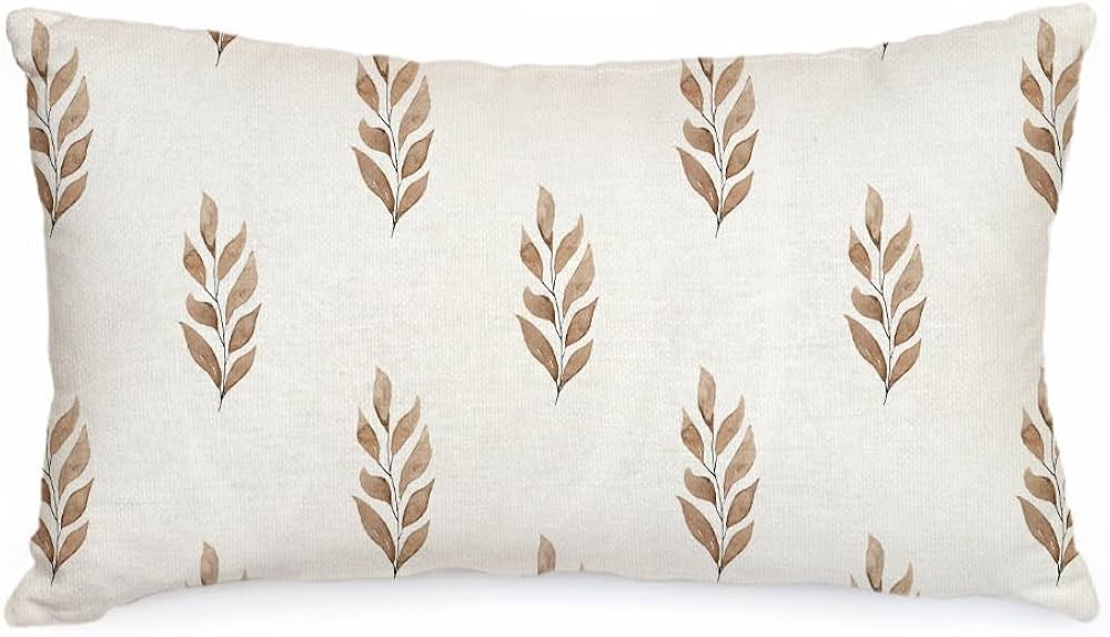 AACORS Fall Pillow Cover 12x20 Inch Leaves Decor Autumn Seasonal Thanksgiving Pillow Case Decorat... | Amazon (US)
