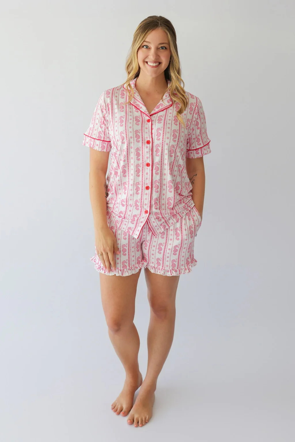 SEAHORSE SWEETHEART WOMEN’S DREAM SHORT SET | Dream Big Little