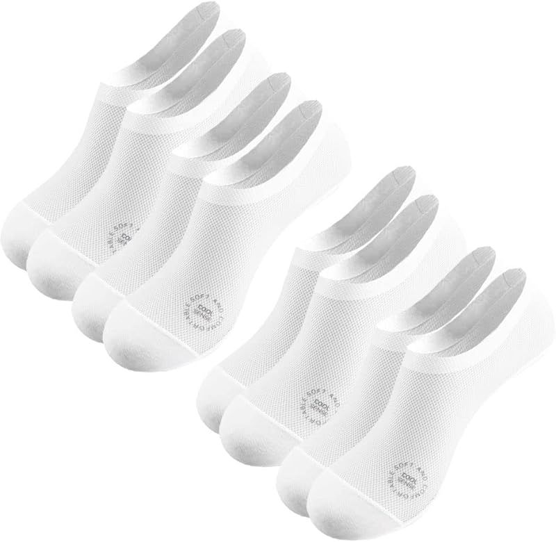 PHANOUSLY Ultra Thin Liner Socks Non Slip Nylon No Show Socks Womens Lightweight Breathable 3 & 4... | Amazon (US)