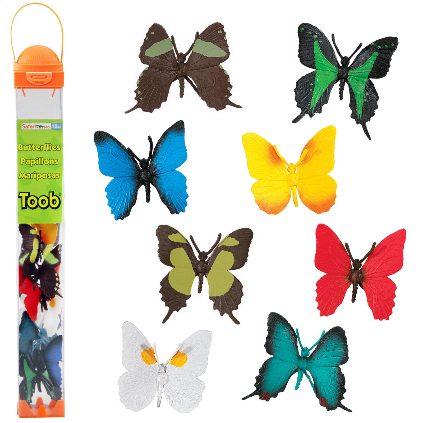 Safari Ltd. Butterflies TOOB - Figurines of Red Glider, Swallowtail, Orange & White Sulphur, Even... | Amazon (US)
