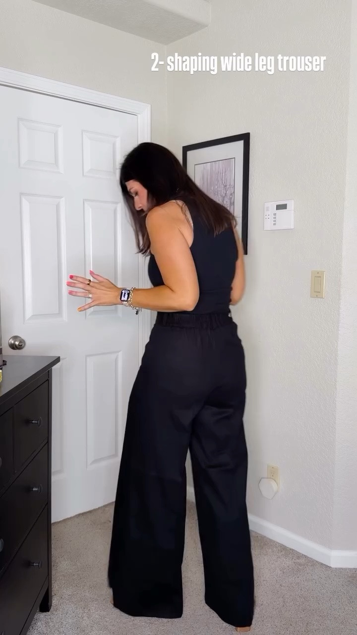 2- shaping wide leg trouser