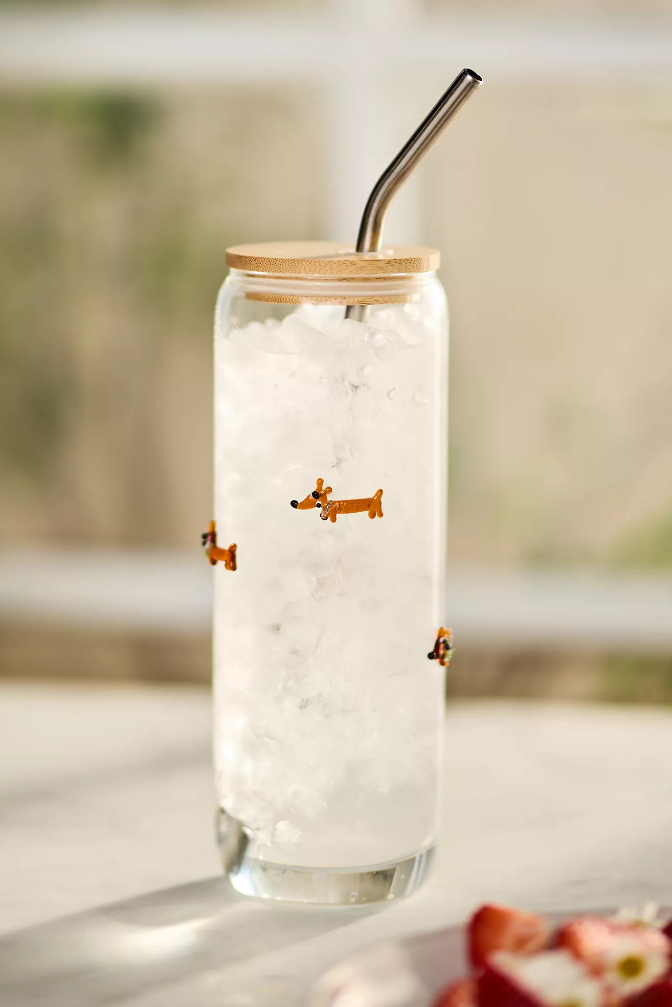 The Icon Juice Glass Large Tumbler with Lid | Anthropologie (US)