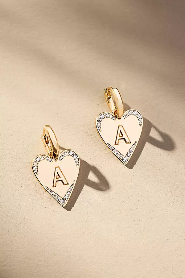 Heart Huggie Hoop Earrings | Anthropologie (US)