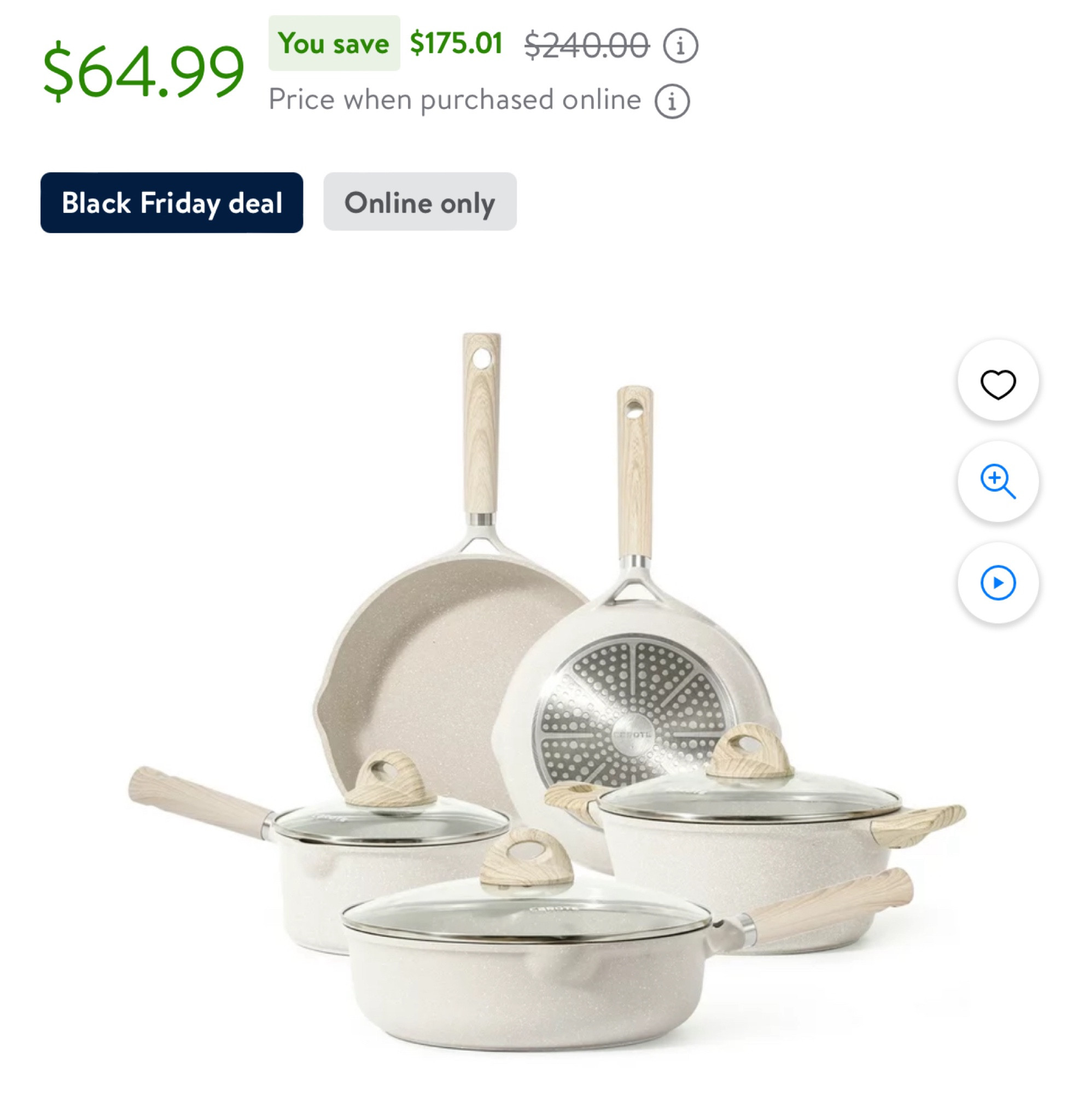 This cookware set is on sale for $65 

#LTKhome #LTKCyberWeek #LTKfindsunder100