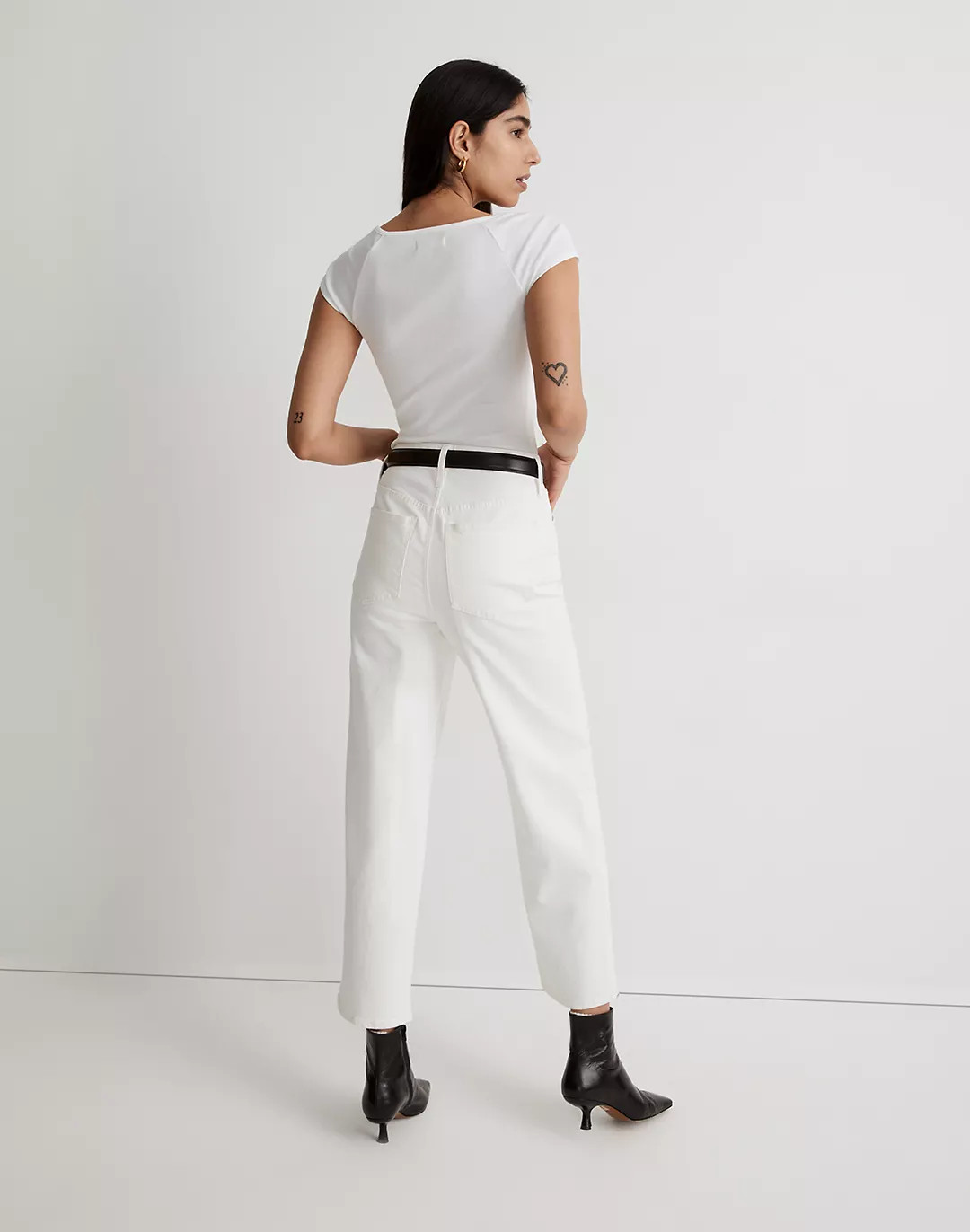 The Perfect Vintage Wide-Leg Crop Jean in Tile White | Madewell