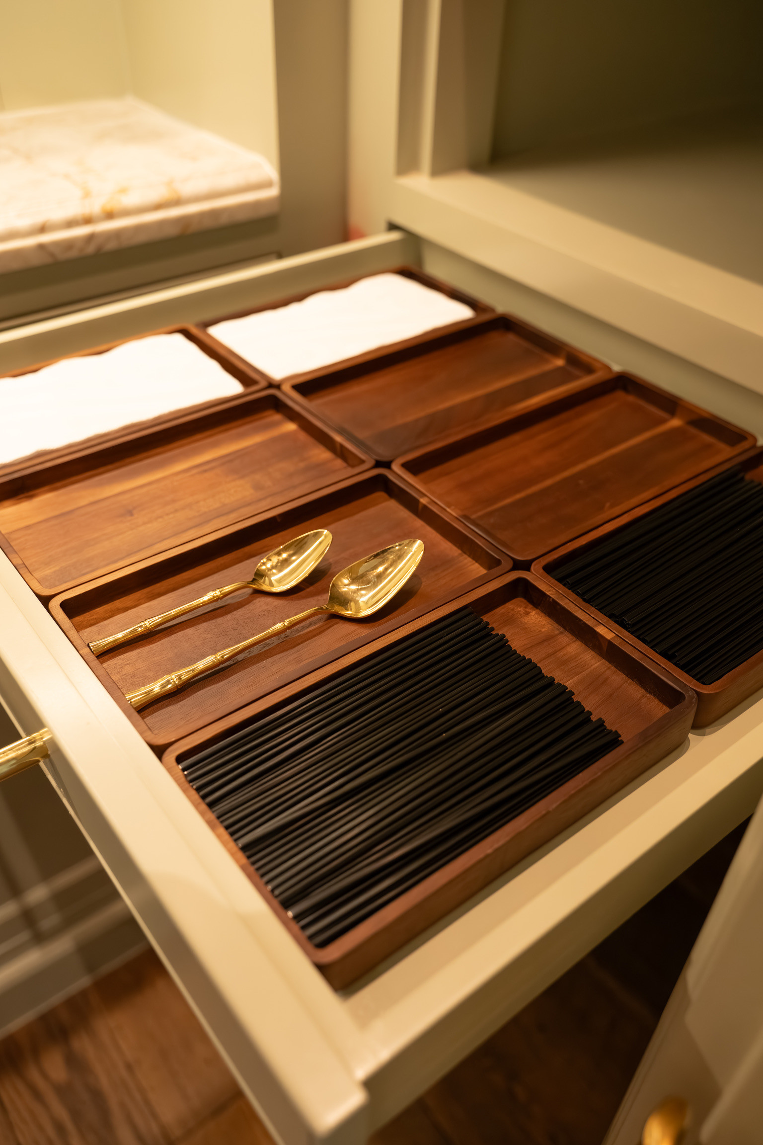 You will never guess where these acacia drawer organizers are from!! The kitchen is the heart of The Midland Legacy Home Tour, thoughtfully designed to be as beautiful as it is functional. We've curated the exact products used throughout the space—from everyday essentials and smart organization solutions to timeless accents that elevate daily routines. Shop our favorite kitchen finds and bring the same effortless style, intentional organization, and refined details into the heart of your own home. 

 #LTKHome