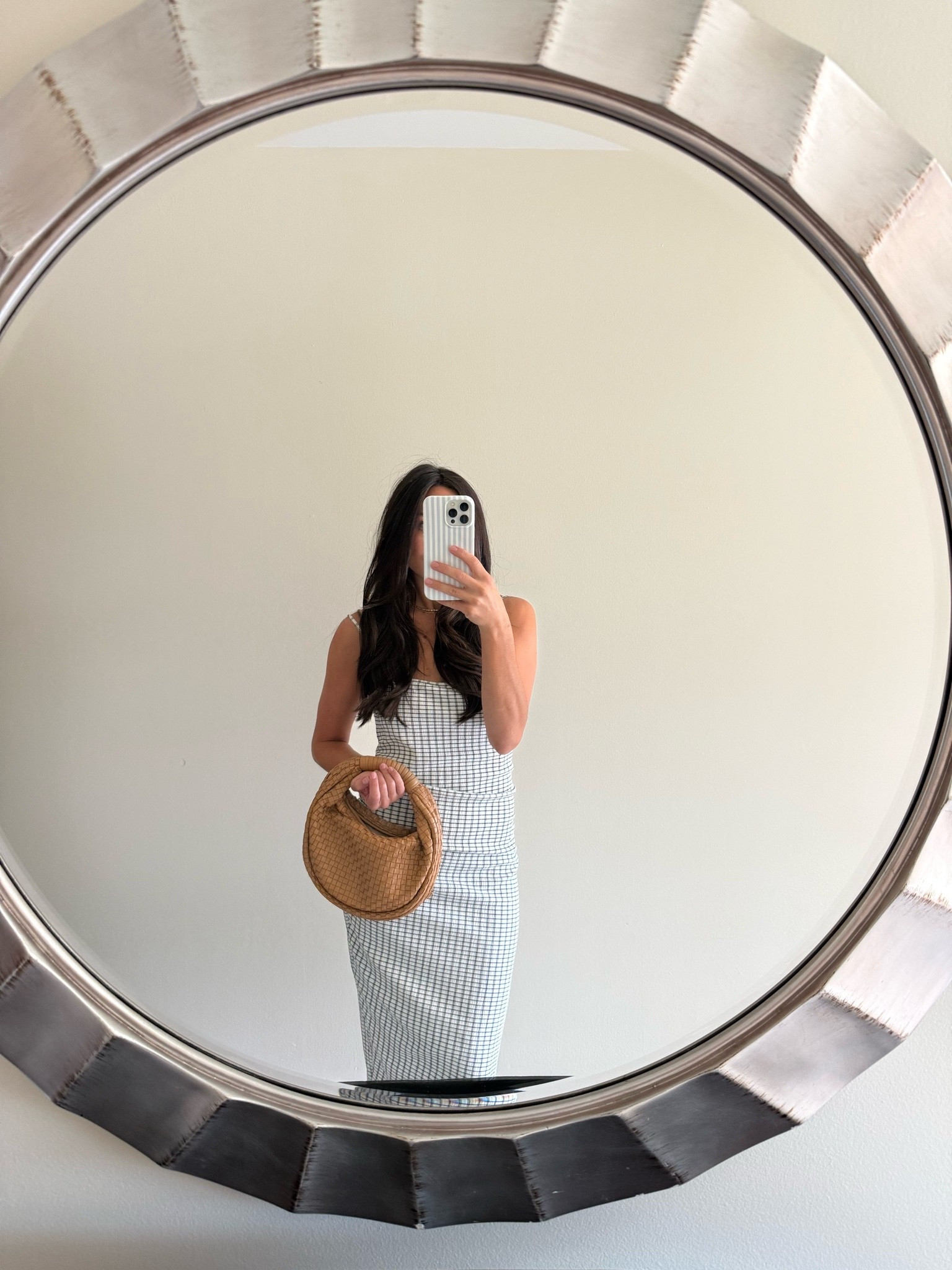 Rent the runway slim midi with a purse to match. Wearing size xsmall and it’s perfect. Summer to fall transition dress

#LTKmomlife #LTKTravel #LTKPetite