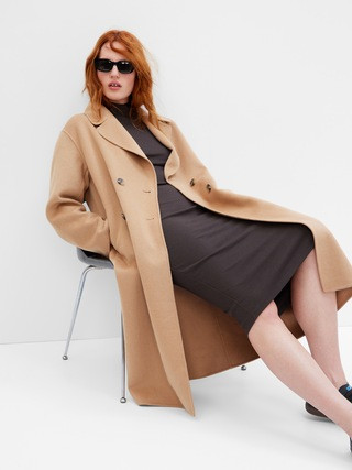 Recycled Double-Face Wool Wrap Coat | Gap (US)