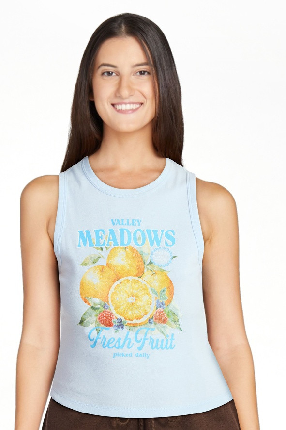 No Boundaries Cotton Ribbed Graphic Tank Top, Women's XXS-XXL | Walmart (US)