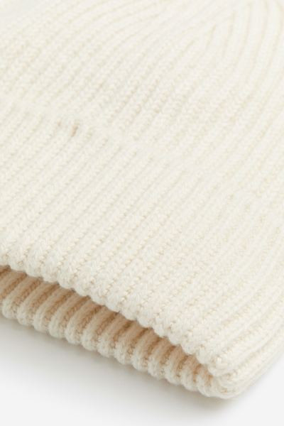 Rib-knit Hat - Cream - Ladies | H&M US | H&M (US + CA)