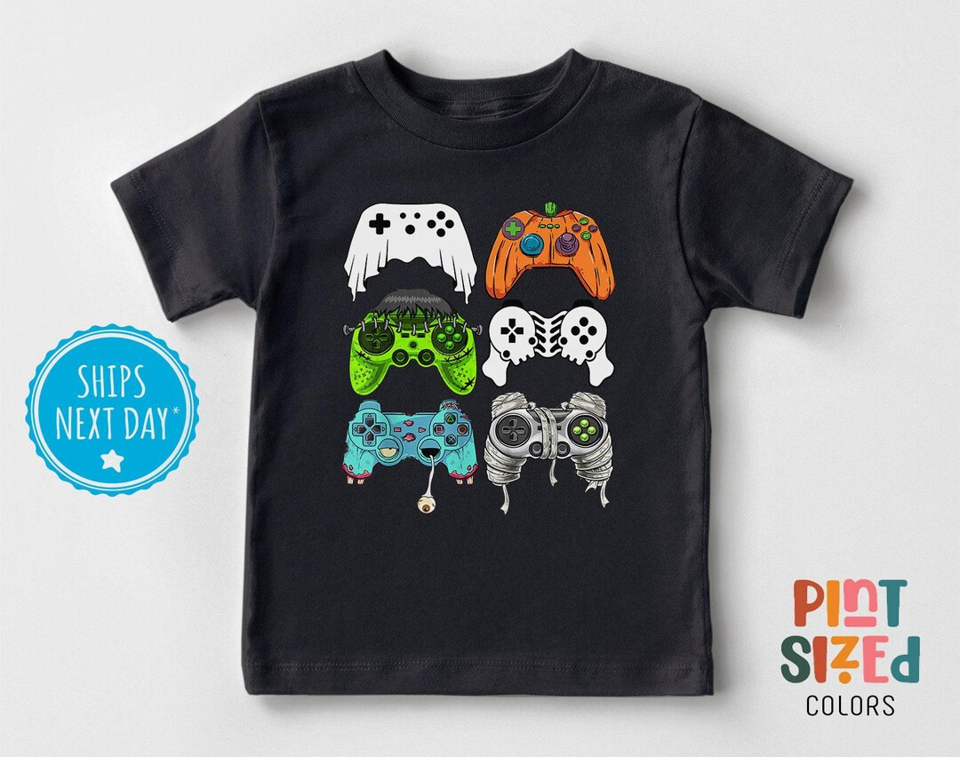 Gaming Halloween Toddler Shirt - Trendy Fall Boys Tee - Retro Gamer Kids Shirt - Black - Etsy | Etsy (US)