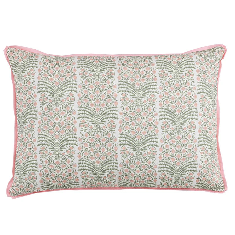 Gwin Shell/Lee Shell with Blush Flange Oversized Pillow | Room 422