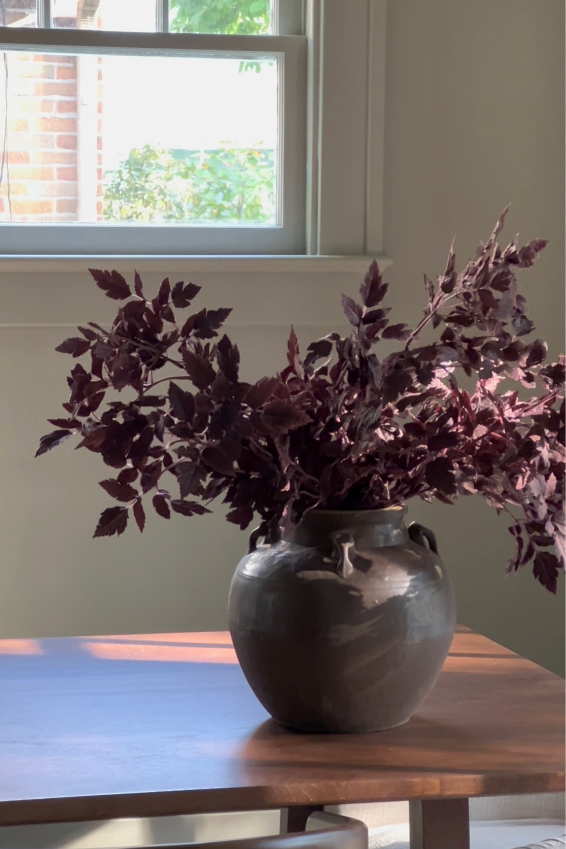 My favorite artificial leaf stems for fall! Fall stems with brown leaves. Fall decor inspiration. #falldecor #fallstems #fauxstems #fauxfoliage 

#LTKHalloween #LTKhome #LTKSeasonal