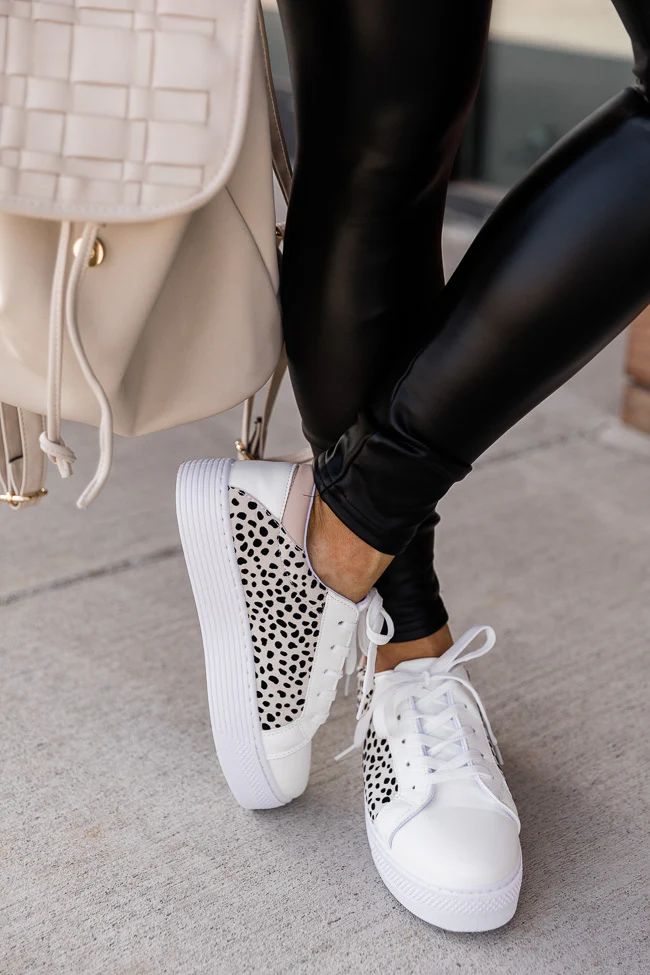 Marisa Leopard Print Sneakers | Pink Lily