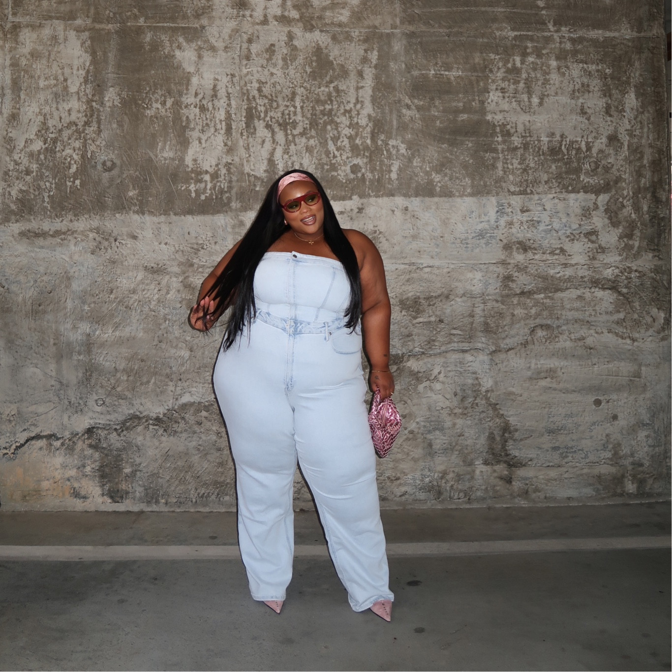 This Good American denim jumpsuit is my version of a power suit 💗💞 jumpsuit outfit, plus size, denim, Barbie outfits

#LTKcurves #LTKstyletip #LTKshoecrush