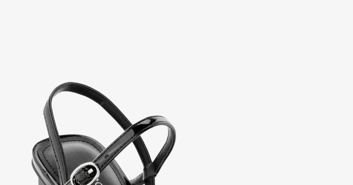 Pointed Toe Ankle Strap Block Heel - Black | Boston Proper | Boston Proper