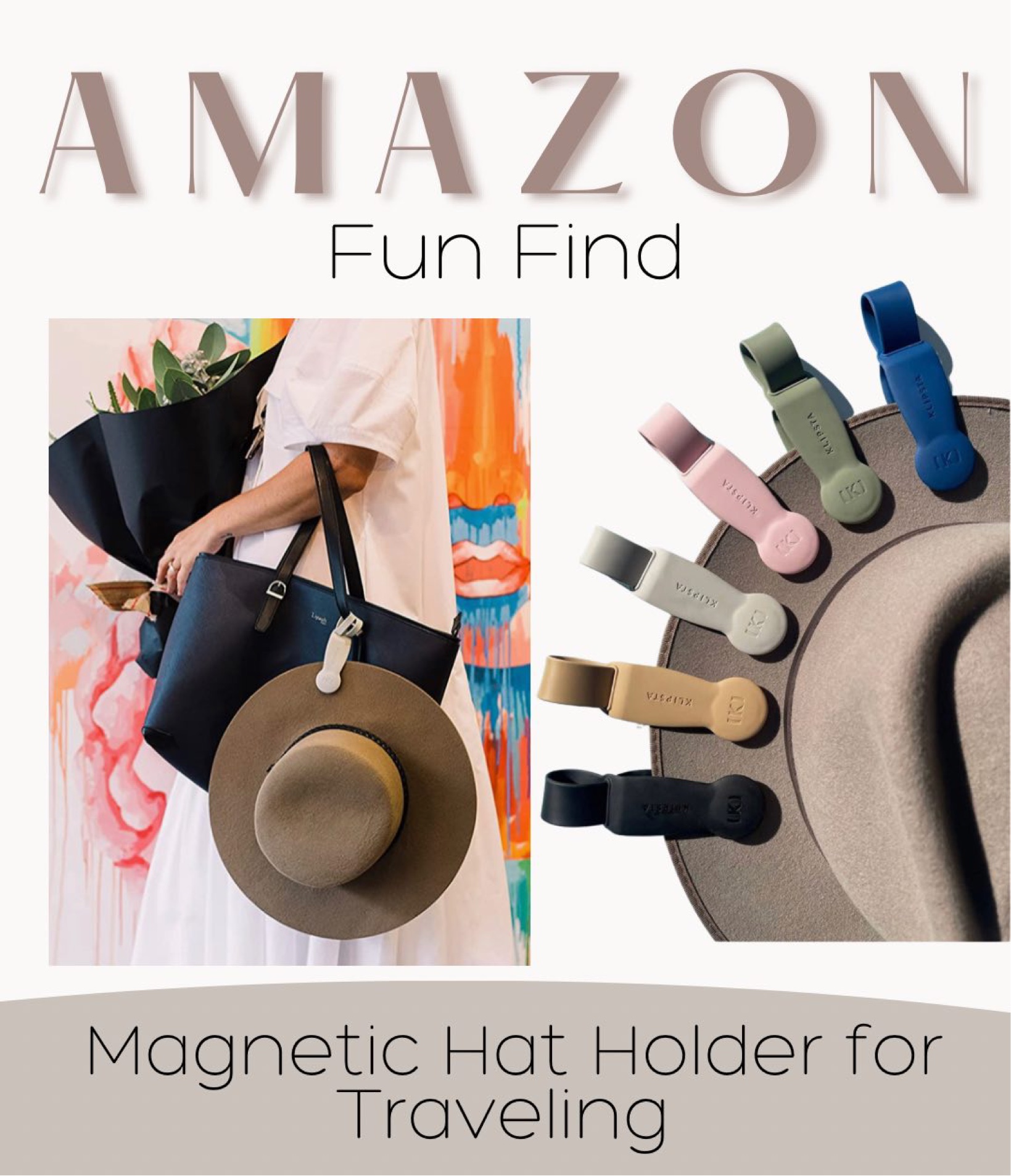 Magnetic Hat Holder for Traveling! These are perfect for airplanes or traveling so your hat doesn’t get smashed!!



Target, Target Style, Amazon, Spring, 2023, Spring ideas, Outfits, travel outfits / spring inspiration  / shoes, sandals / travel / Vacation / Beach/   / wear/ travel outfit / outfit inspo / Sunglasses | Beach Tote | Heels | Amazon Fashion | Target Fashion | Nordstrom | Handbags  dress / spring wear #LTKfit 

#LTKtravel #LTKstyletip #LTKitbag