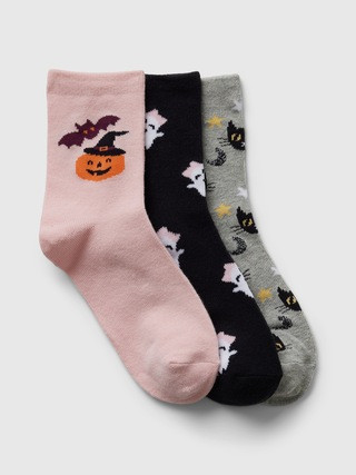 Kids Halloween Crew Socks (3-Pack) | Gap (US)