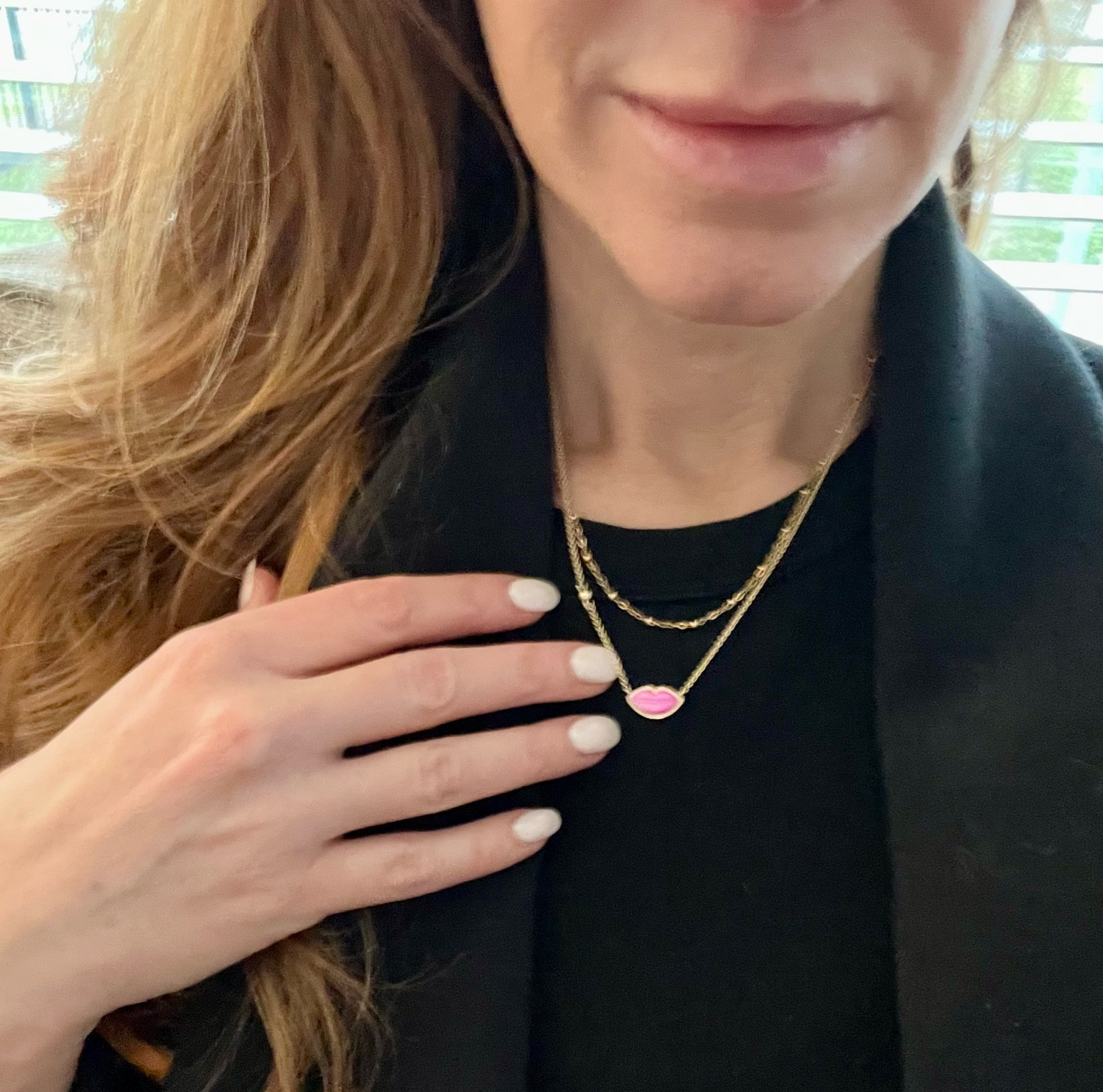 💋 LOVE my little lips necklace from Kendra Scott! And it’s perfect with me permanent necklace from Pearly Pie! Great Valentine’s Day gift! 💝 

#LTKSeasonal #LTKGiftGuide #LTKover40
