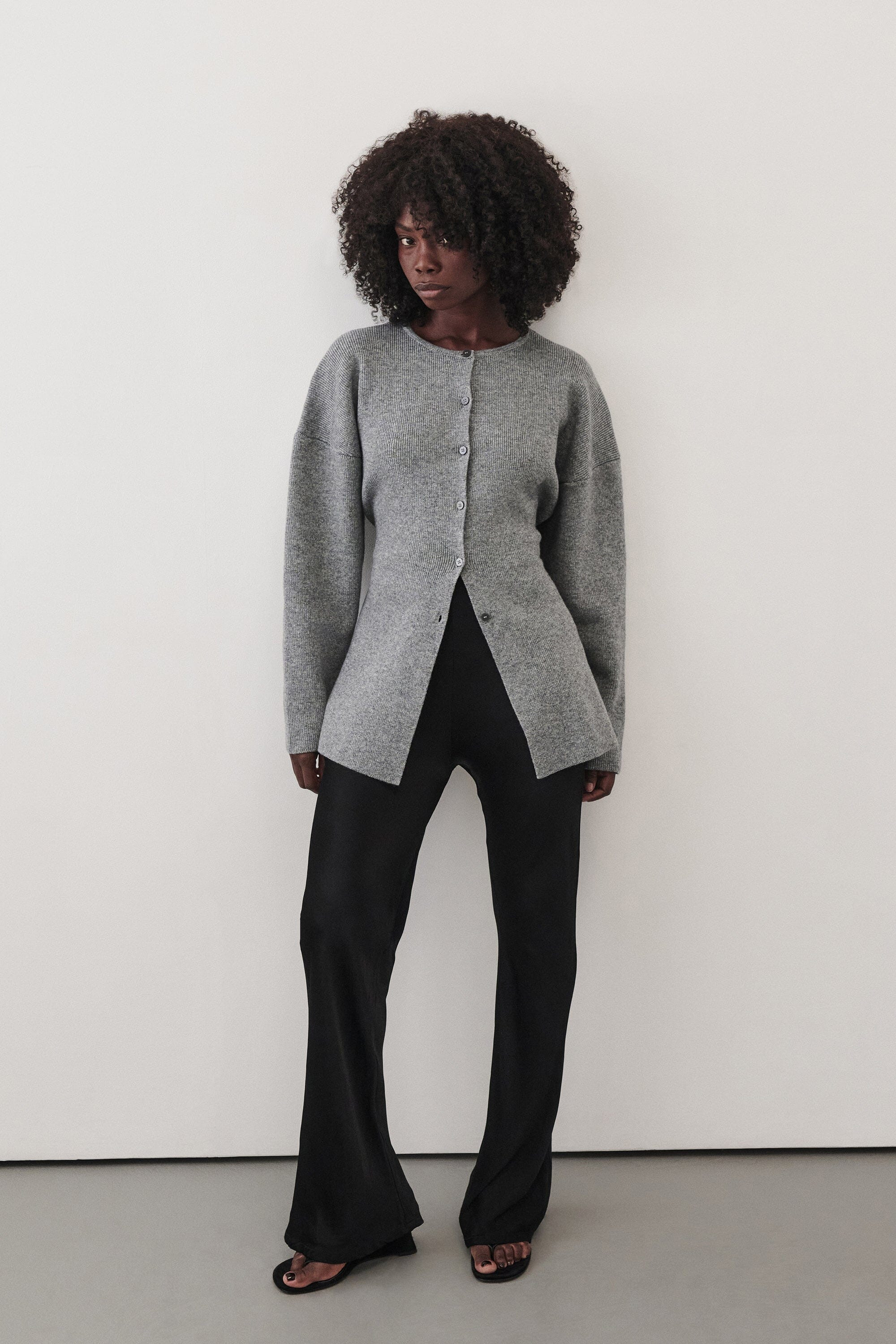 MARTHA GREY MARLE CINCHED CARDIGAN | DISSH