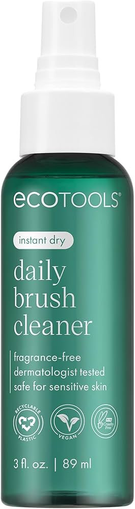 EcoTools Daily Makeup Brush Cleanser Spray, Quick Drying, Fragrance Free & Dermatologist Tested, ... | Amazon (US)