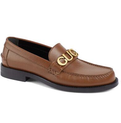 GUCCI Cara Logo Loafer Shoes Women’s, Brown Papaya 36/6 NEW | eBay US