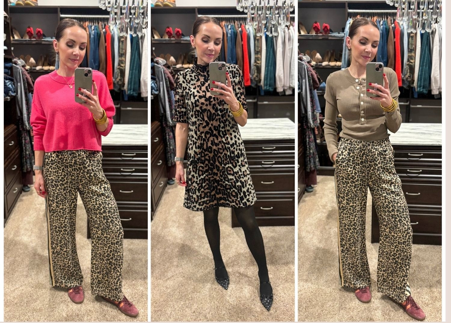 Recent @anthropologie order- loving all these pieces. #anthropartner
I am wearing a small in the pants, button up top and dress. I sized down to an xs in the sweater. I love the sneakers and am wearing my true size but they run a bit small.  

 