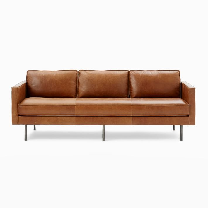 Axel Leather Sofa (89") | West Elm (US)