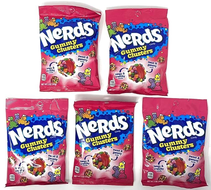 Nerds Gummy Clusters Candy 5oz (Pack of 5) | Amazon (US)