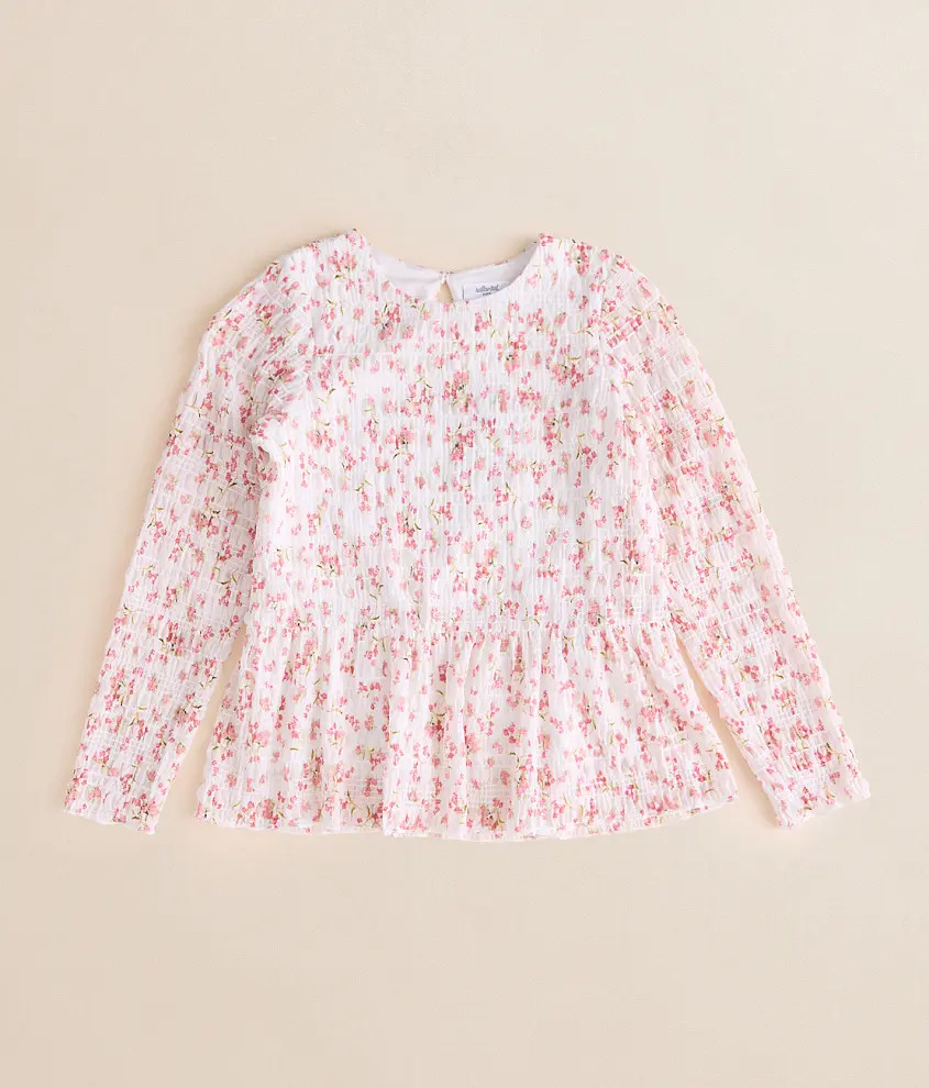 Girls - Floral Peplum Top | Buckle