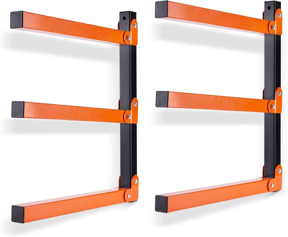 Ultrawall Wall Mount Wood Organizer and Lumber Storage Metal Rack with 3-Level - Indoor & Outdoor... | Amazon (US)