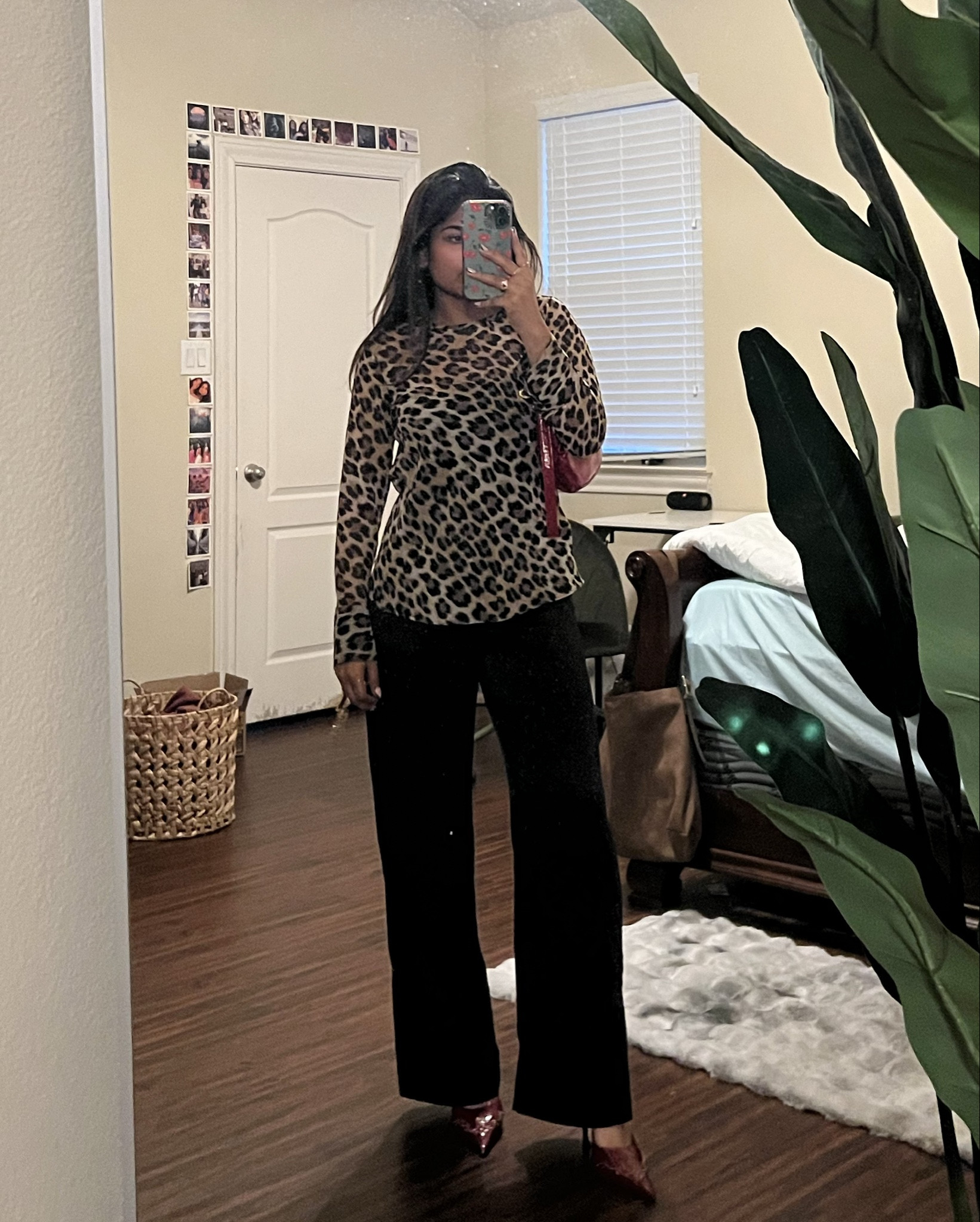 This leopard print top is so cute and I love the pop of red with the heels and bag!

#LTKFindsUnder100 #LTKWorkwear #LTKStyleTip