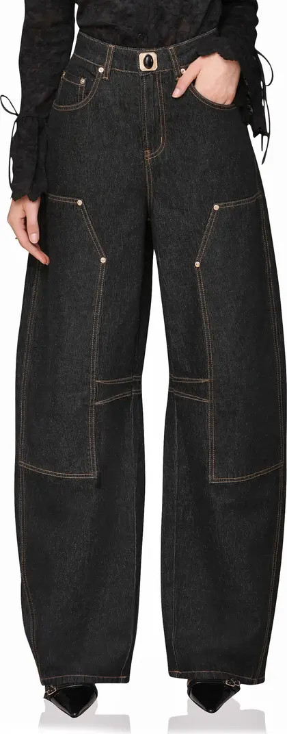 Avec Les Filles Barre Barrel Hem Jeans | Nordstrom | Nordstrom