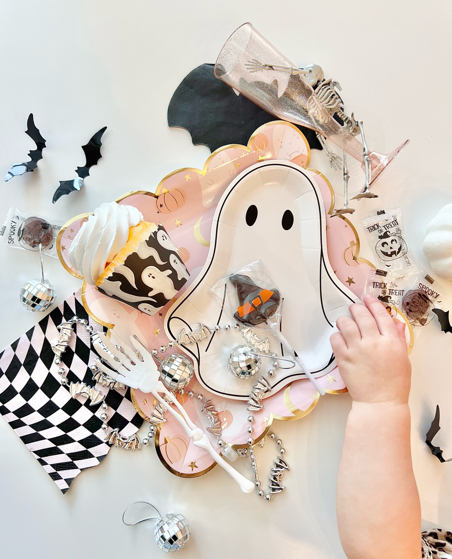 Let’s Go Ghouls! Favorite Halloween party picks of the season (including those you designed in my IG stories!!) 

Mini skeleton, disco balls and necklace, candies etc from Dollar
Tree 🌳 

Cupcake wrappers from Simply Wrappers (Amazon) 

🤩🔮Becca 

#LTKparties #LTKSeasonal #LTKhome