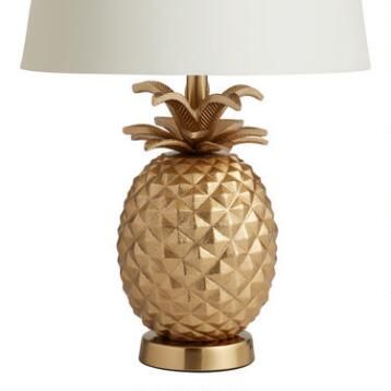 Brass Pineapple Accent Lamp Base | World Market