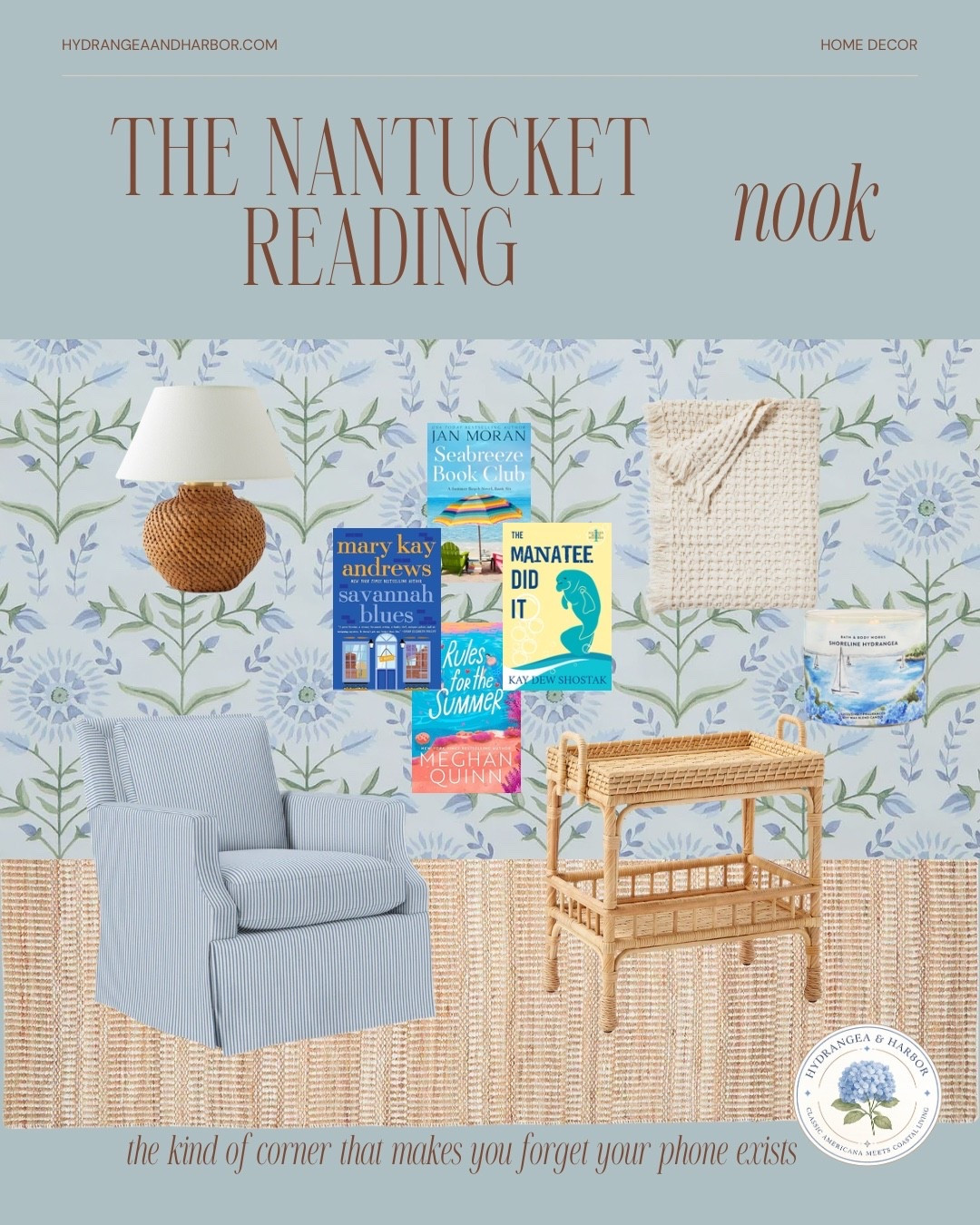 The Nantucket reading nook 

Coastal home decor, coastal furniture

#LTKHome