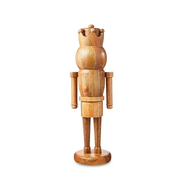 25.75 Inches Natural Wood Nutcracker Décor By Holiday Time | Walmart (US)