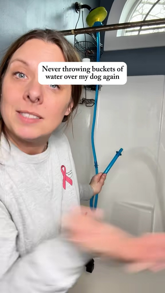 Never throwing buckets of water to rinse my shower again, or the dog for that matter. #rinseroo #cleaning #showercleaning

#LTKSaleAlert #LTKHome