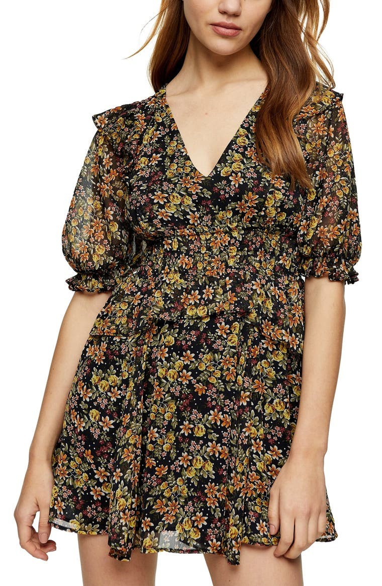 Shirred Waist Minidress | Nordstrom Rack