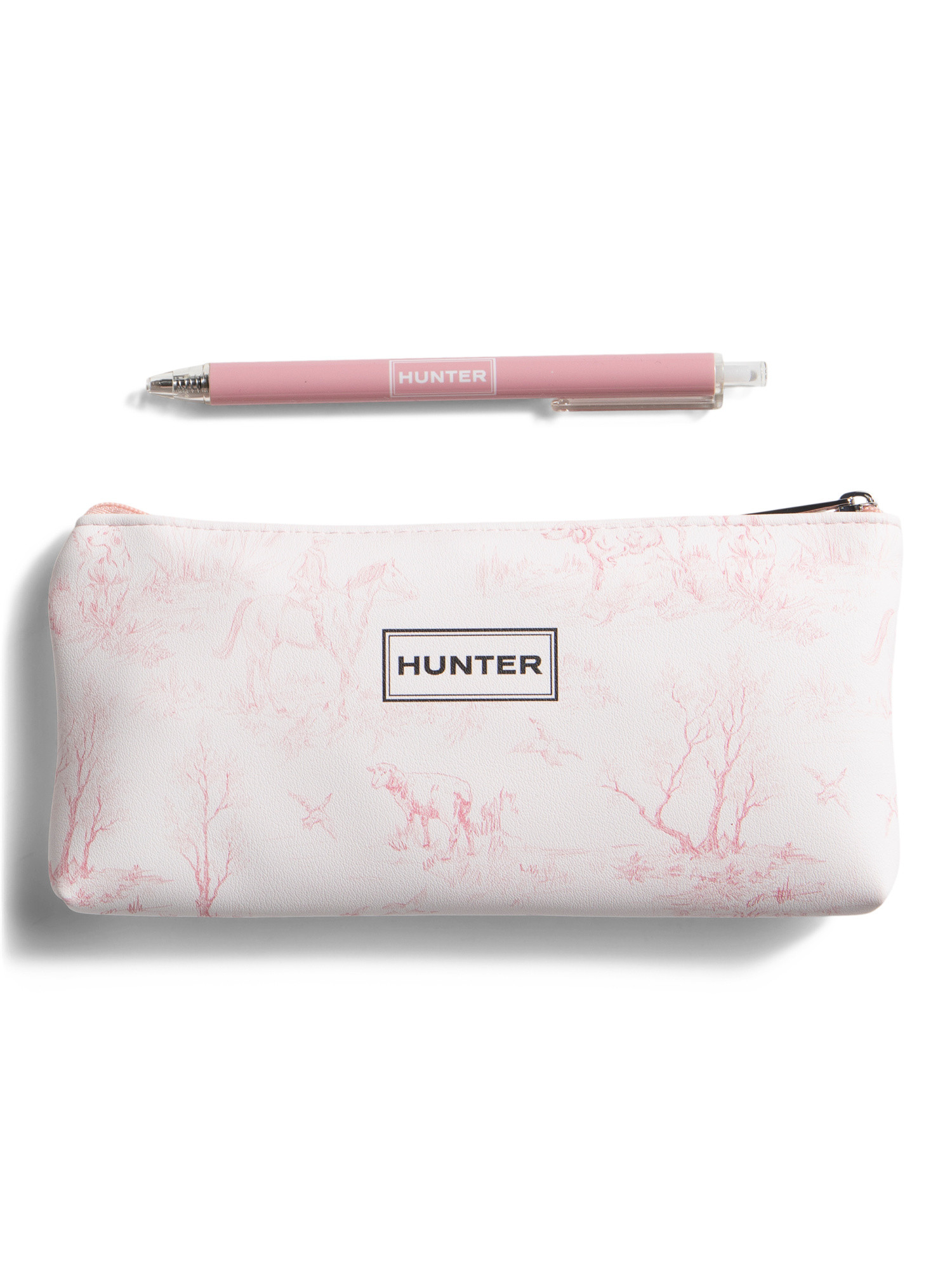 2pc Toile Pencil Pouch And Gel Pen Set | TJ Maxx