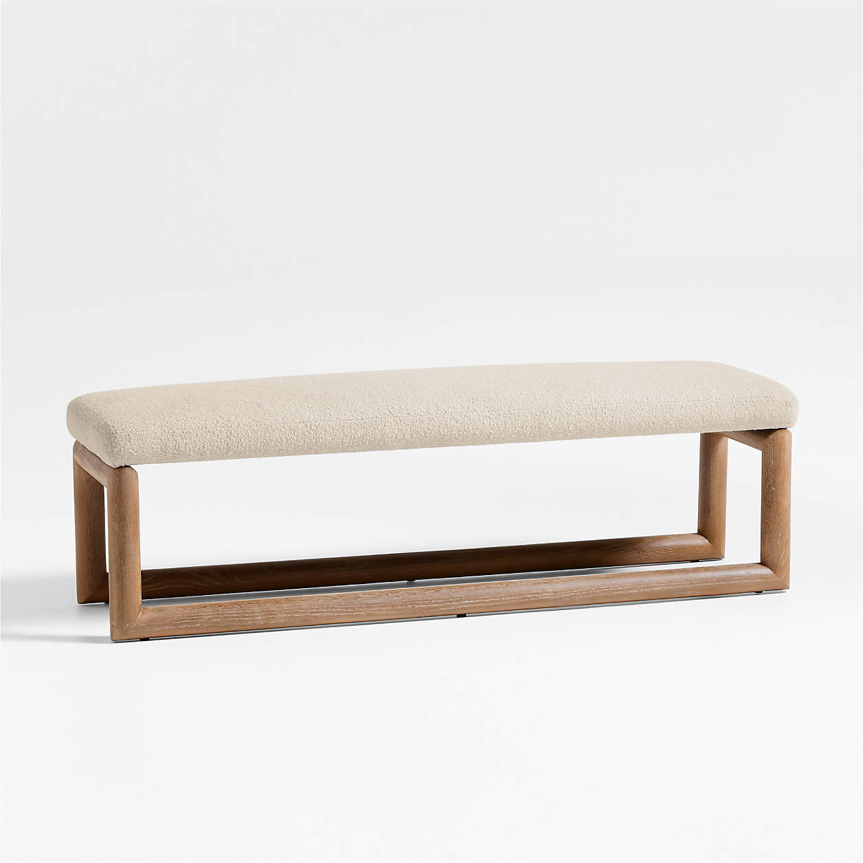 Palermo 60" Upholstered Bench + Reviews | Crate & Barrel | Crate & Barrel