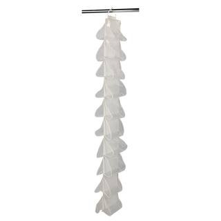 Household Essentials 62 in. H 10-Pair White Canvas Hanging Shoe Organizer-311390 - The Home Depot | The Home Depot