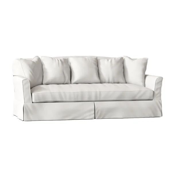 Fairchild 90" Flared Arm Standard Slipcovered Sofa with Reversible Cushions | Wayfair Professional