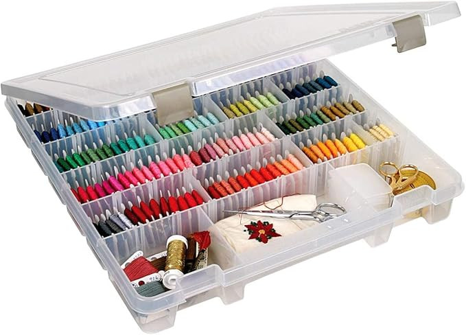 ArtBin 9101AB Super Satchel Slim with Removable Dividers, Art & Craft Organizer, [1] Plastic Stor... | Amazon (US)