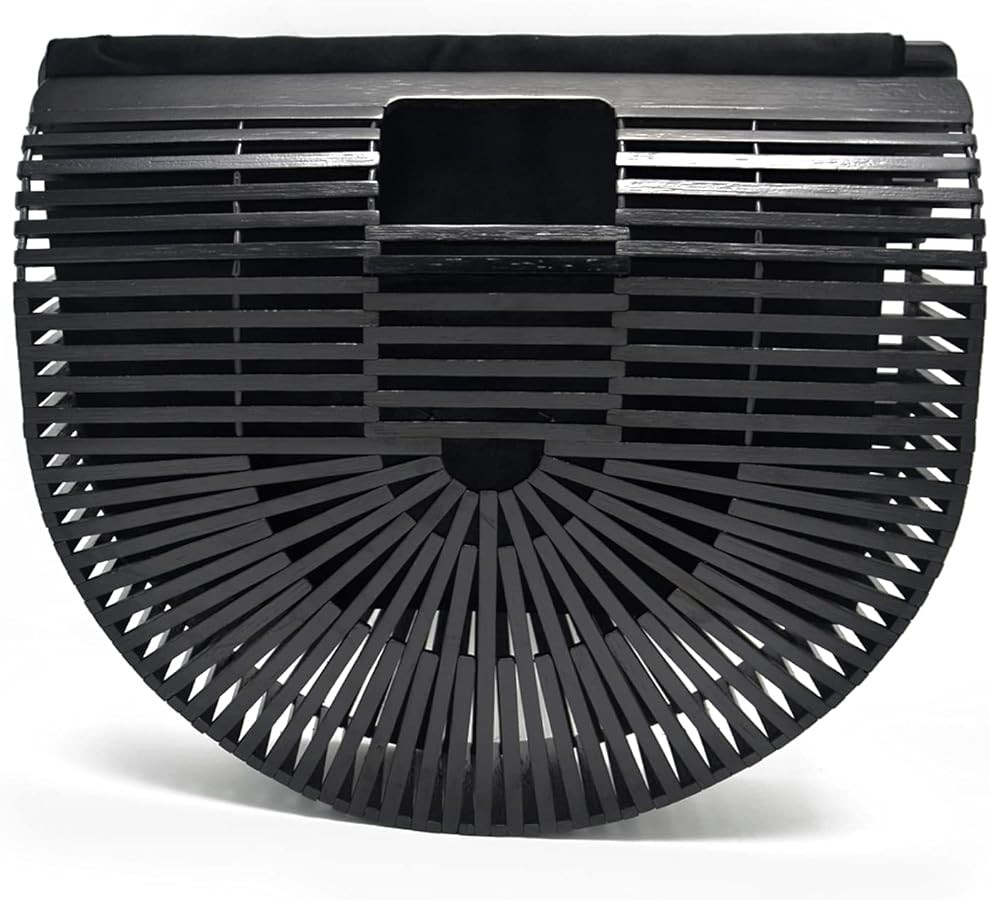 Beach Bag Wooden Purse Bamboo Handbag Bags For Women With Insert Handmade Tote Bags Woven Tote Ba... | Amazon (US)