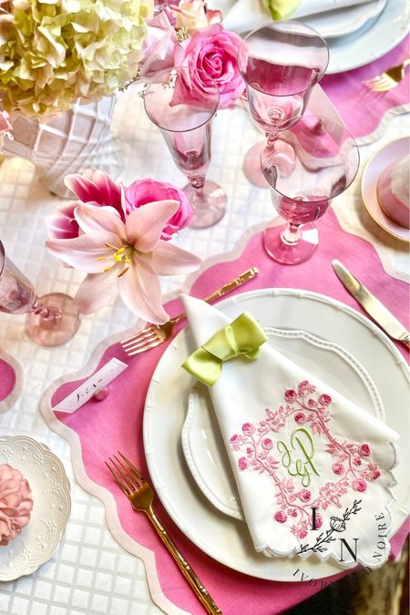 Celebrate this upcoming Galentine’s Day and Valentine’s Day with a beautifully decorated pink or red Tablescape. This Tablescape is built to inspire you to create your own stunning and unique Galentine’s Day or Valentine’s Day table for a dinner or brunch party. GALENTINES DAY. VALENTINES DAY. VALENTINES DAY DECOR. GALENTINES DAY DECOR. 

#LTKSeasonal #LTKparties #LTKhome