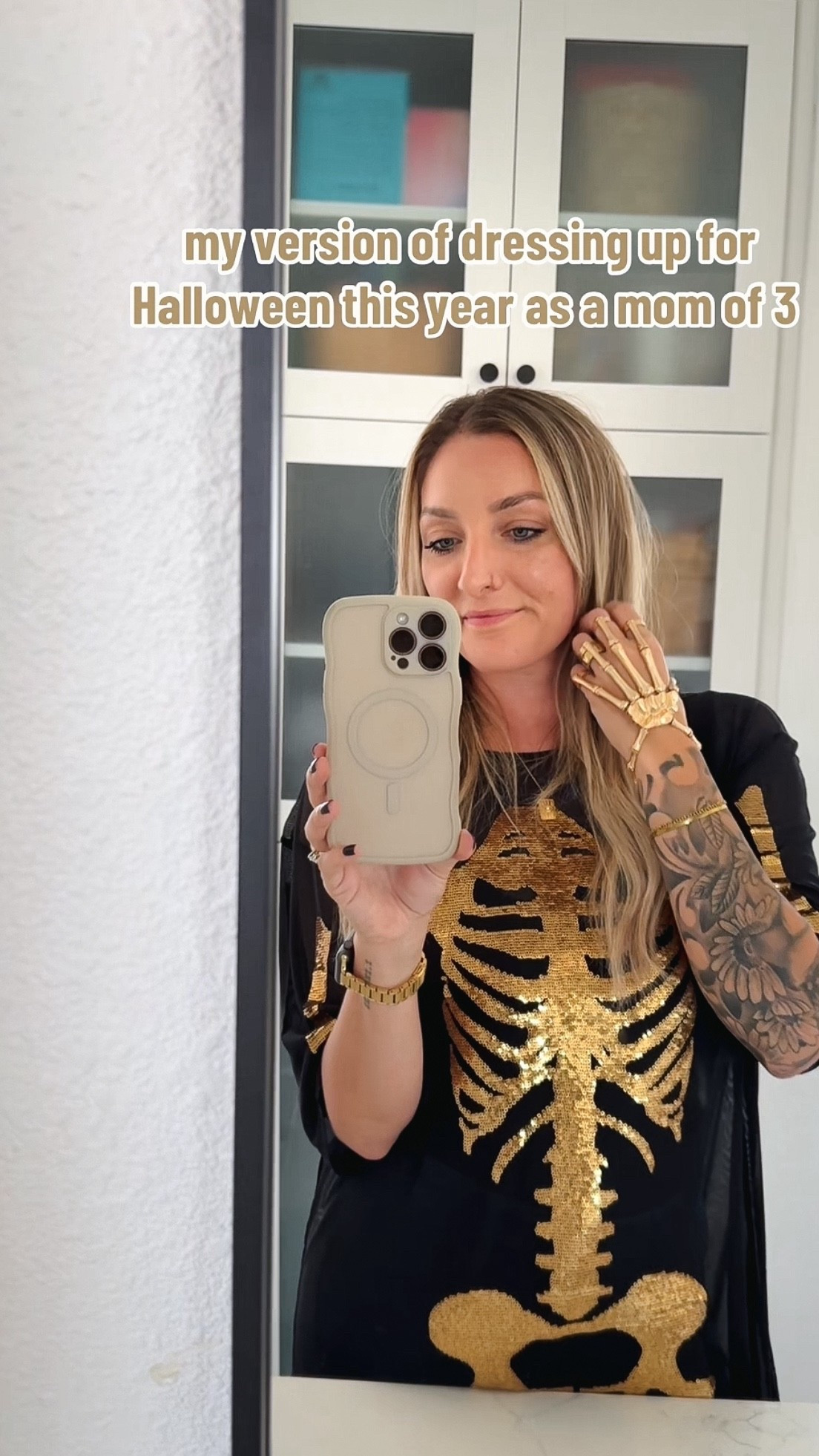 My casual mom costume this Halloween 

mom skeleton costume, skeleton outfit, hand jewelry

#LTKFindsUnder100 #LTKParties #LTKSeasonal