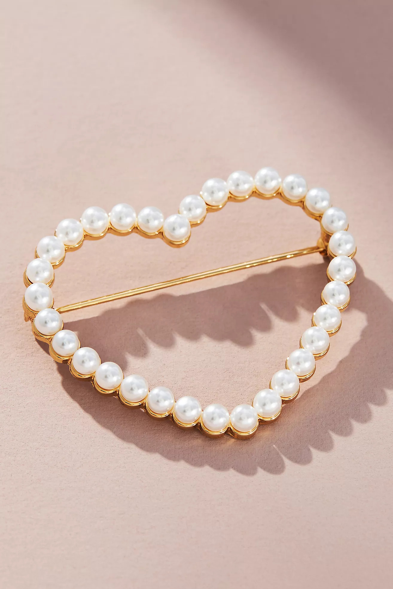 Pearl Heart Brooch | Anthropologie (US)